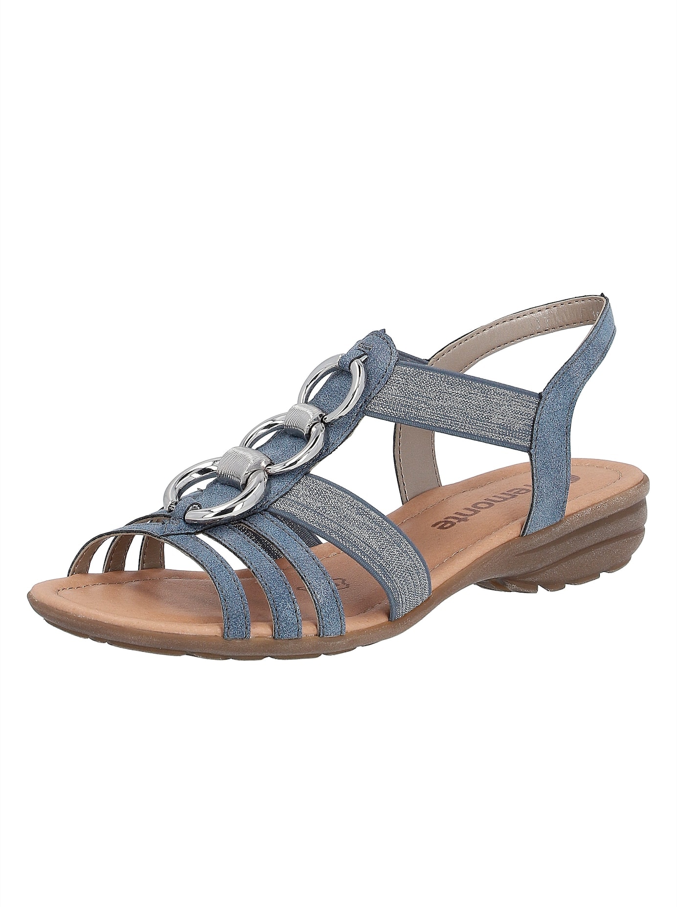 Sandalette REMONTE, Damen, Gr. 40, schwarz, Synthetik, Schuhe Sandalette