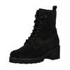 Schnürstiefelette GABOR COMFORT "Gabor Comfort Stiefelette Veloursleder", Damen, Gr. 41, schwarz, Veloursleder, casual, Schuhe