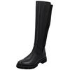 Stiefel REMONTE "Remonte Stiefel Glattleder", Damen, Gr. 41, schwarz (schwarz, schwarz), Glattleder, casual, Schuhe