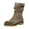 Stiefelette TAMARIS "Tamaris Stiefelette Veloursleder", Damen, Gr. 39, grün (sage), Veloursleder, casual, Schuhe