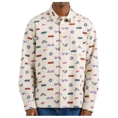 DEDICATED - Shirt Rute Flannel Trout And Waves - Hemd Gr XL beige Image