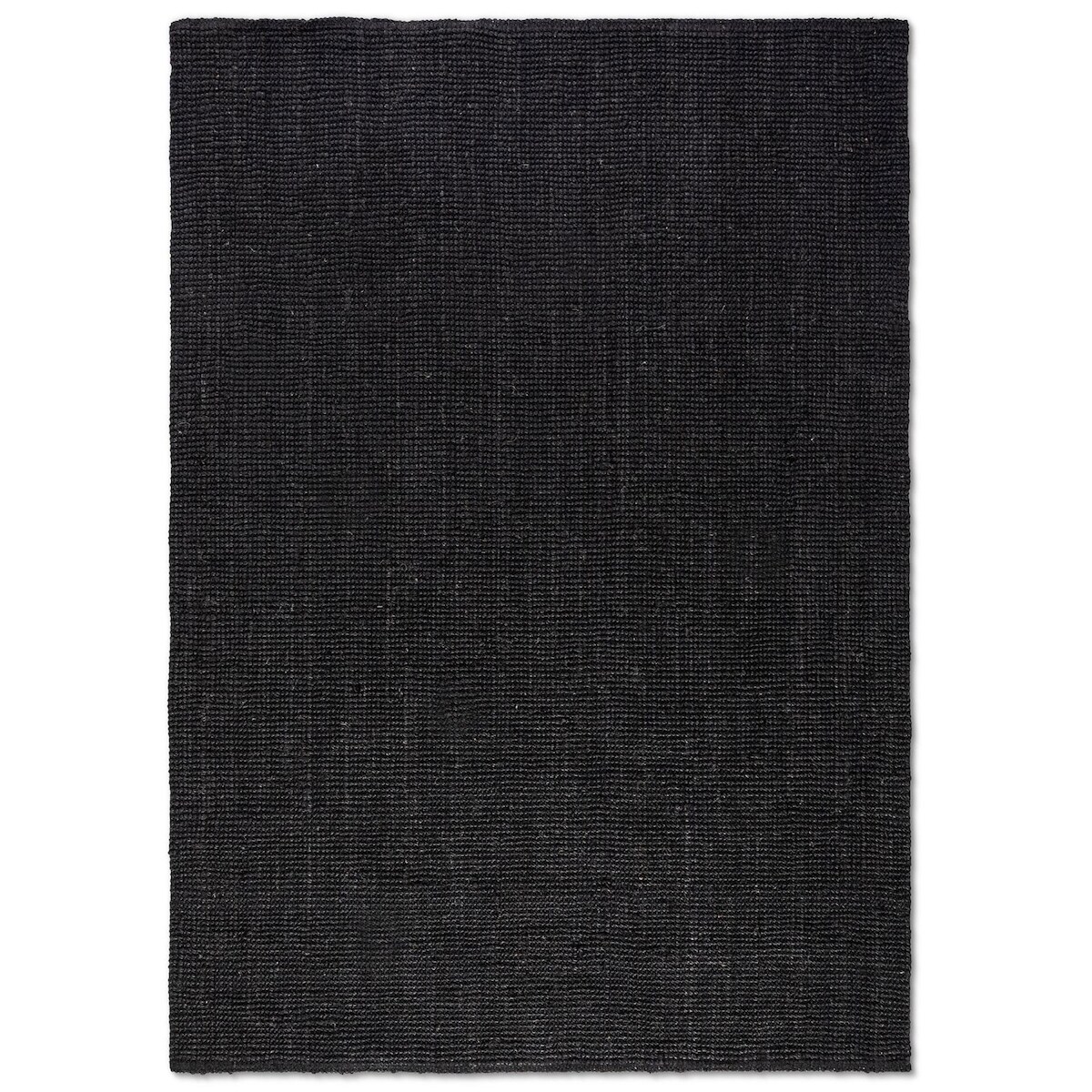NYVI Teppich Bouclé - 60x90 cm Rechteckig - Dunkelschwarz