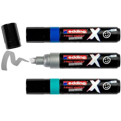 Edding Multimarker 2 - 10 mm 3 Stück blau / silber / türkis blau Image