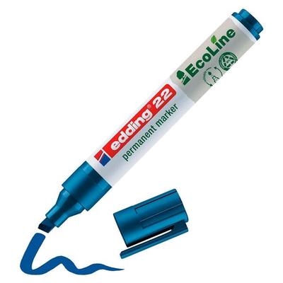 Edding Permanent-Marker »22 EcoLine« 1 - 5 mm 10 Stück blau Image