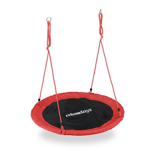 relaxdays Nestschaukel Ø 110 cm rot Image