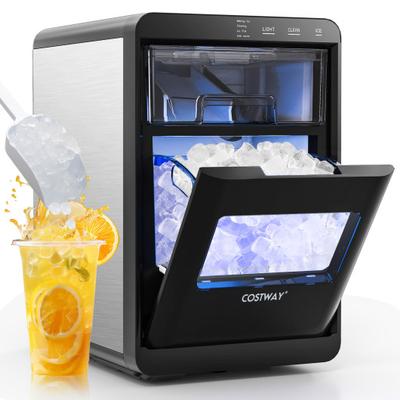 Costway Chewable Nugget Ice Maker for Quick Refreshing Countertop Use