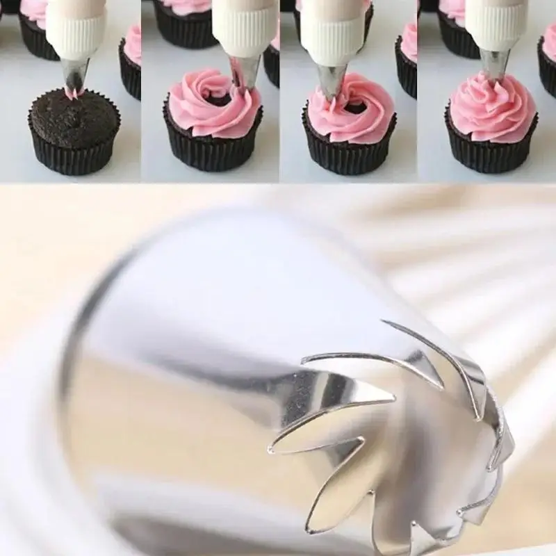 3 Stücke Küche Haushalt Backwerkzeuge Kuchen Dekor Blume Spiralen Icing Piping Tipps Düse Kuchen Cupcake Dekor Gebäck Werkzeuge Liefert Image
