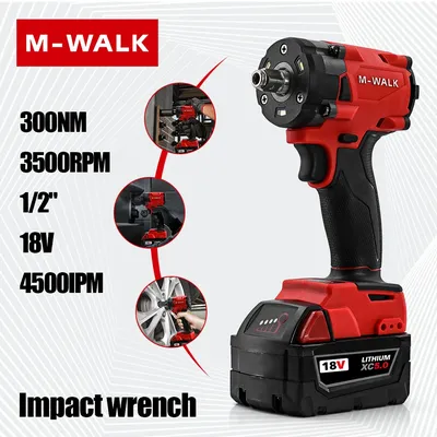 M-WALK 1/2 Zoll Elektroschrauber 300 N. m Einstellbare Geschwindigkeit für 18 V Milwaukee Batterie Pin Automobil Reifen Entfernung Schlüssel