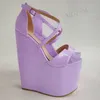 ZHIMA Frauen Sandalen Plattform Offene spitze Keile Kreuz Straps 20 CM High Heels Ankle Straps Damen Schuhe Frau Plus Größe 41 44 48