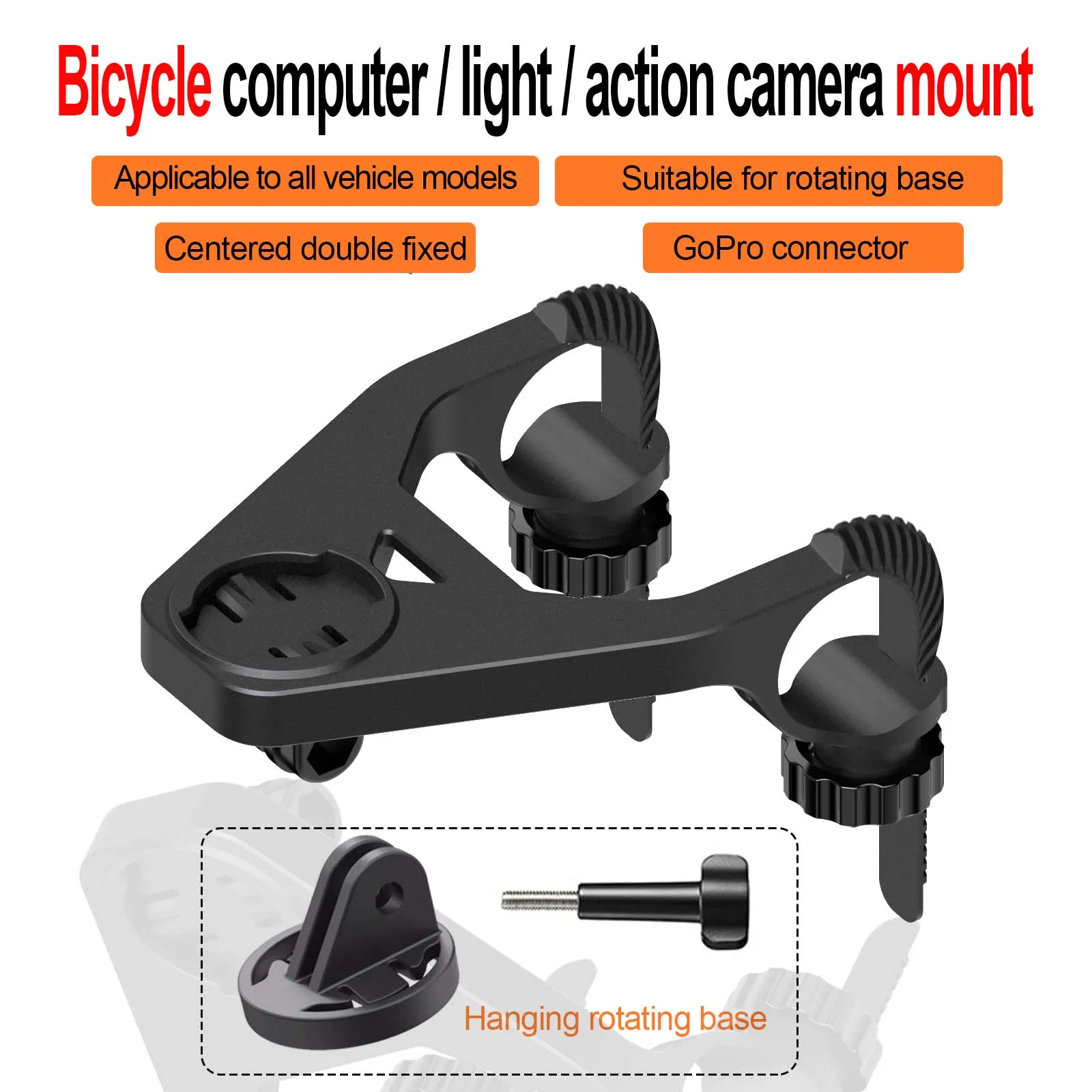 Fahrrad Lenker Computer Halter Leichte MTB Fahrrad Code Tabelle Basis Rennrad Code Meter Befestigungs Basis für Garmin/Wahoo/Bryton Image