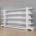 Personalizzato. Scaffali moderni per supermercati in ferro g Gondola leggeri/resistici Scaffali per generi alimentari in acciaio per espositori in metallo per negozi di praticità