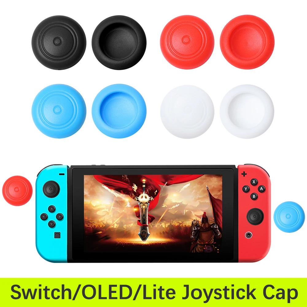 3D-Joystick-Kappe für Nin-Tendo Switch/Switch OLED/Lite Spielekonsole, Switch Gamepad Silikon-Schutzkappen, JoyCon Joystick-Kappen Image