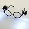 1-5 pièces Mini lampe de poche lunettes lampe de lecture lumière LED lampe de poche lunettes lampe de lecture pince lumière universelle lunettes pince lampe