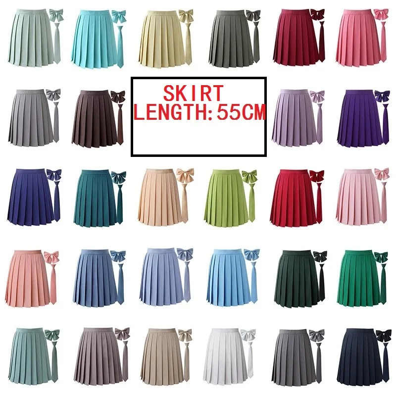 Jupes mi-longues femmes été école japonaise jupes plissées taille haute Kawaii mignon rose Jupe à carreaux uniforme Harajuku Jupe