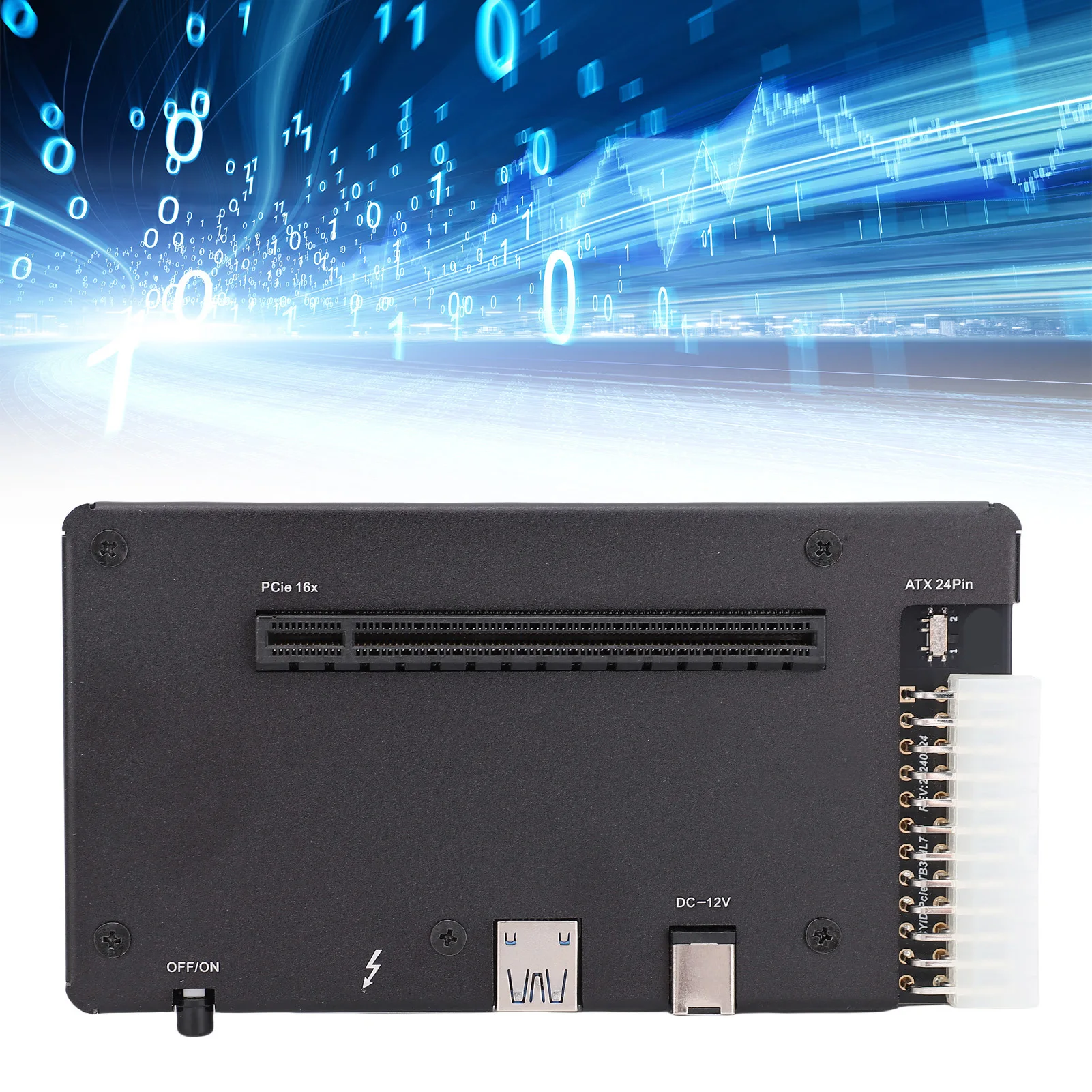 Externe GPU-Passform für Thunderbolt 4 Grafikkarte Dock EGPU-Gehäuse USB4.0 ATX 24Pin PCIE-Schnittstelle mit 1 m Kabel Externe GPU Image