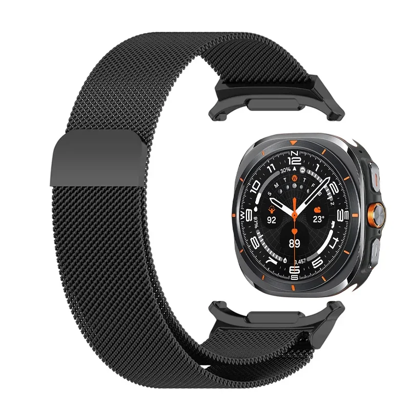 Edelstahlarmband für Samsung Galaxy Watch Ultra 47 mm, kein Lücke, magnetisches Milanese-Correa-Armband, Galaxy Watch 7 Ultra-Armbänder Image