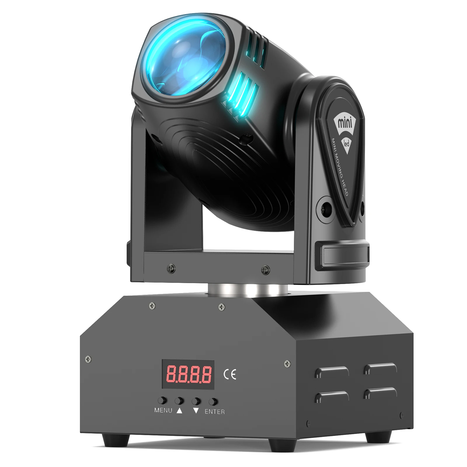 U'King 100W Strahl Moving Head Licht Mini RGBW 4IN1 LED Strahl Bühne Licht DMX512 Sound Aktiviert wirkung für DJ Bar KTV Disco Party Image