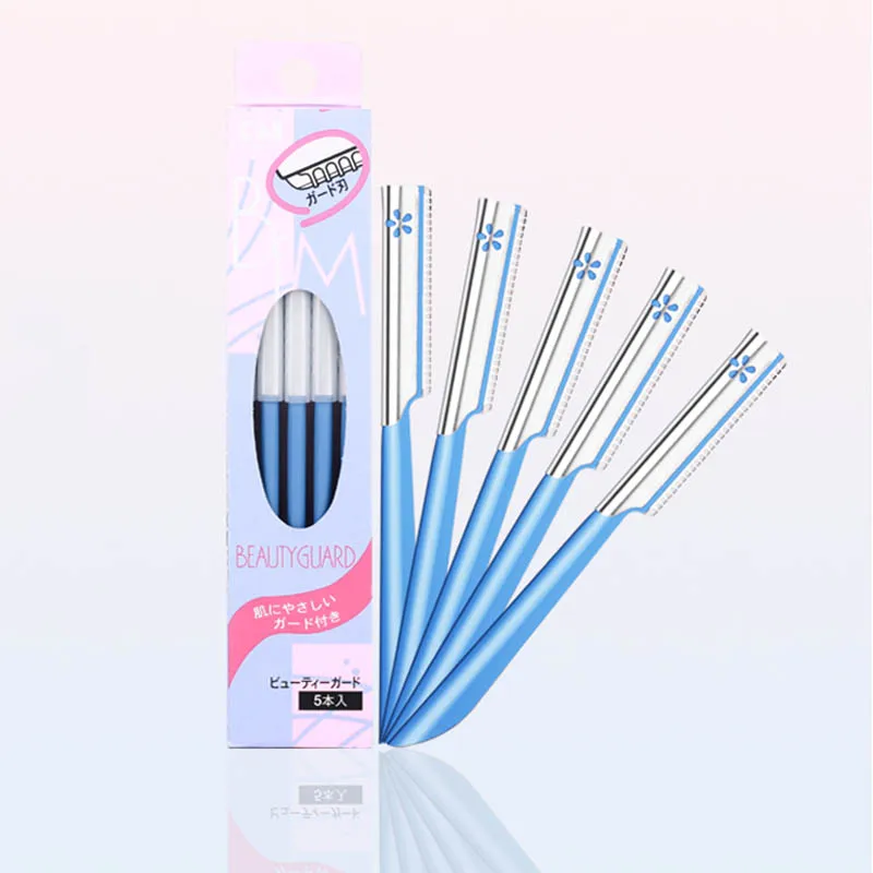 5 stücke Augenbraue Epilierer Sets für Frauen Make-Up Schönheit Augenbrauen Haar Entfernung Styling Werkzeug Stahl Klinge Gesichts Sourcil Razor Trimmer Image