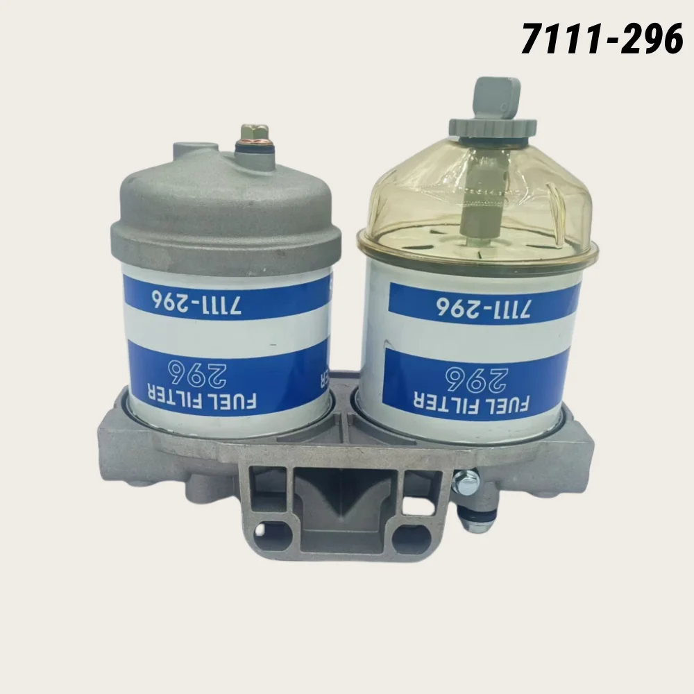 Diesel Double Add Duel Kraftstofffilter 296 Elemente 7111-296 HDF296 Filter Kraftstoff-Wasserabscheider Dual Cup Assembly Image