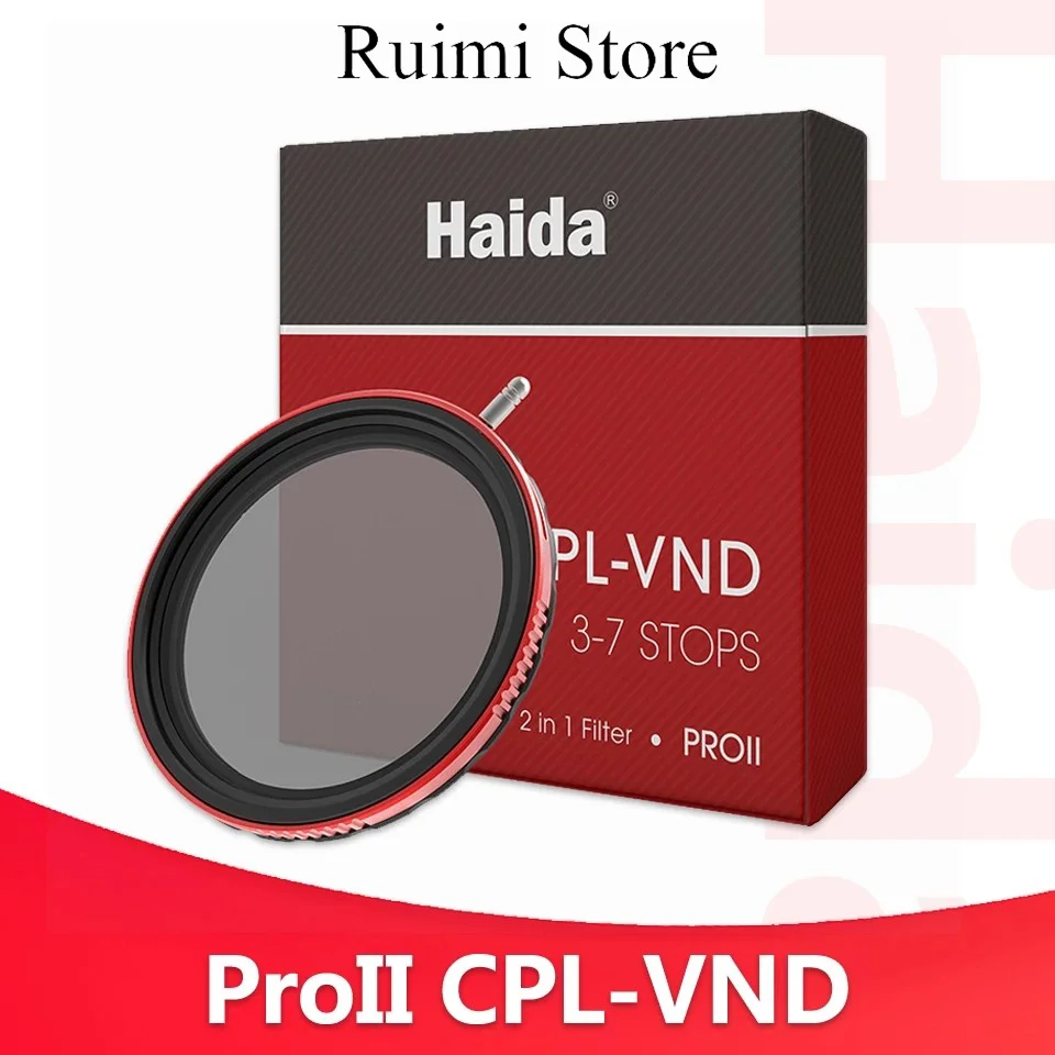Haida PROII CPL-VND 2-in-1-Filter 67 mm 72 mm 77 mm 82 mm 95 mm PROII CPL-VND 2-in-1-Filter Image