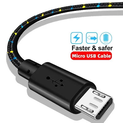 Micro USB Kabel 3A Nylon Schnelle Lade USB Micro Kabel Für Samsung Xiaomi HTC USB Ladegerät Datenkabel Android Handy Kabel