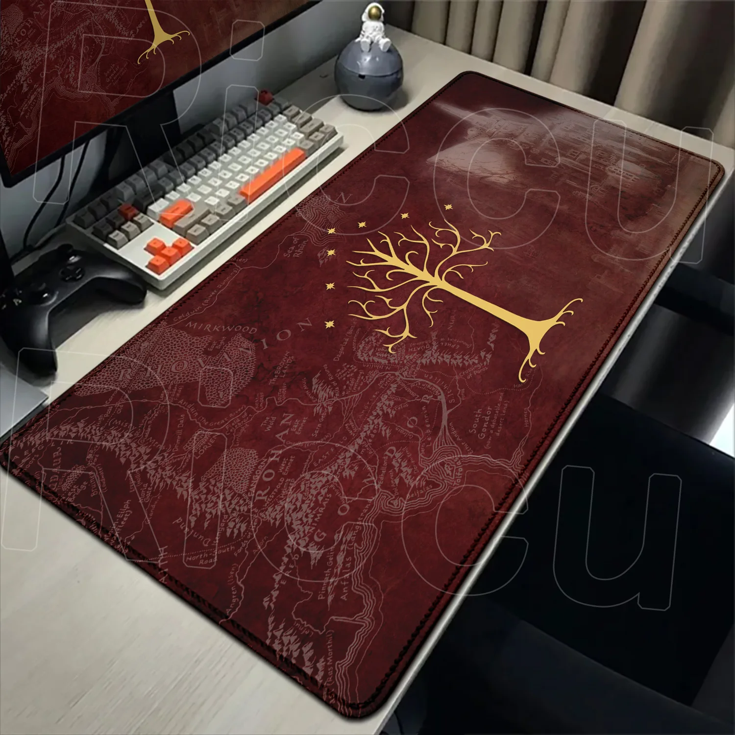 Gaming-Mauspad, heißer Film, L-Lord of the Rings, HD-Mauspad, XXL, Computer-Tastatur, Tischmatte, große, erweiterte Schutzmäuse, Teppiche Image