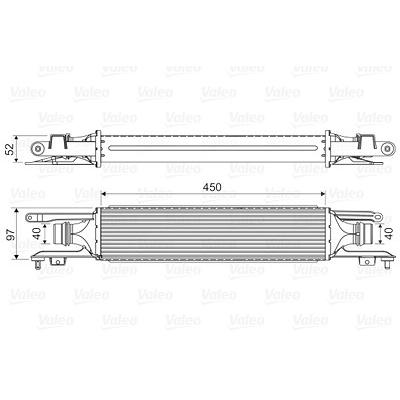Valeo Ladeluftkühler [Hersteller-Nr. 818577] für Opel, Vauxhall Image