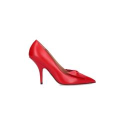 Salvatore Ferragamo Hohe Schuhe - Pointed-Toe Pump With Mid-Height Stiletto Heel - Gr. 6_5 - in Rot - für Damen
