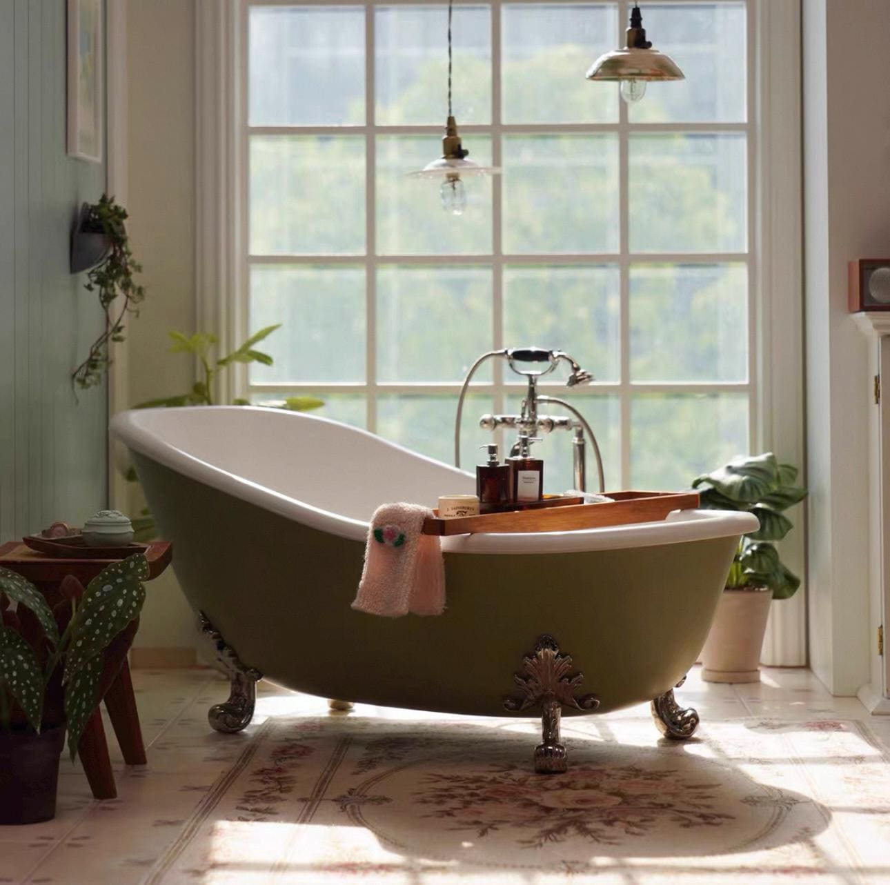 Vasca da bagno vintage con piedini in scala 1:6 per mobili da bagno in miniatura per casa delle bambole Barbie e Blythe