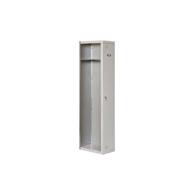 PROREGAL Spind AMEGO | HxBxT 180x30x50cm | 1 Abteil | Anbaumodul | Grau-Grau | Schließfach Garderobe Image
