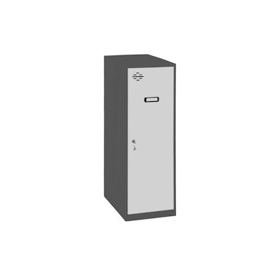 PROREGAL Schließfachwürfel AMEGO | HxBxT 91,5x30x50cm | Ohne Standfüße | Grau-Anthrazit | Spind Schließfach Garderobe Image