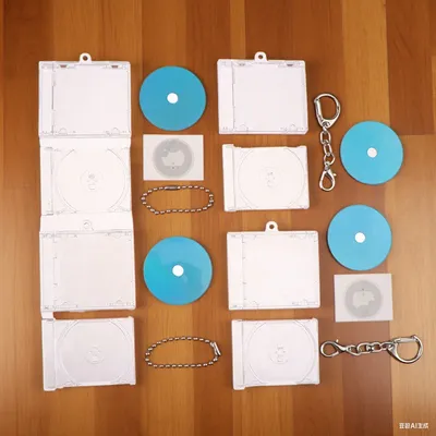 NFC Technology Infused CD for Music Connoisseurs to Customize Personal Music Disc TS Key Chain Keepsakes