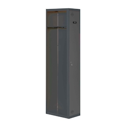 PROREGAL Spind AMEGO | HxBxT 180x40x50cm | 1 Abteil | Anbaumodul | Anthrazit-Anthrazit | Schließfach Garderobe Image