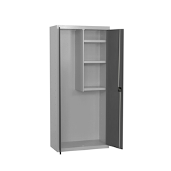Proregal Putzmittelschrank AMEGO | HxBxT 180x60x40cm | 3x Fachboden | Anthrazit-Grau Image