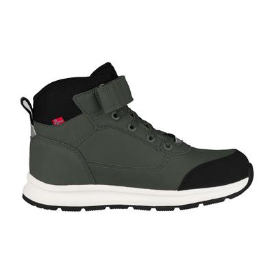 Sneakerboots TROLLKIDS "KIDS STAVANGER MID CUT XT", Gr. 32, grün (moss), Synthetik, Mesh, sportlich, Schuhe, wasserdicht, Klettverschluss, reflektierende Details Image