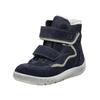 Stiefelette RICOSTA "Ricosta Stiefelette Veolurs/Textil/Synthetik", Kinder, Gr. 33, blau (dunkelblau), Veloursleder, Textil, casual, Schuhe