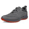 Sneaker ECCO "ECCO Biom Energi", Herren, Gr. 45, grau (dunkelgrau), Leder, Textil, sportlich, Schuhe, Halbschuh, Freizeitschuh, Outdoorschuh mit gepolstertem Fersenkragen