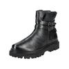 Bikerboots BAGATT "BAGATT Stiefelette Nappaleder", Damen, Gr. 42, schwarz, Nappaleder, casual, Schuhe