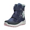 Stiefelette RICOSTA "Ricosta Stiefelette Lederimitat/Textil", Kinder, Gr. 27, blau (marine), Lederimitat, Textil, casual, Schuhe