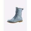 Schnürstiefelette ANDREA CONTI, Damen, Gr. 38, blau (bleu), Leder, Glattleder, Rindsleder, modisch, Schuhe