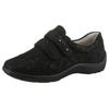 Klettschuh WALDLÄUFER "HENNI", Damen, Gr. 9 (43), schwarz, Veloursleder, unifarben, klassisch, Schuhe, Halbschuh, Bequemschuh in Komfortweite H (= sehr weit)