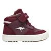 Sneaker KANGAROOS "KAVU SHADY EV", Gr. 21, schwarzberry, grape, Synthetik, Textil, sportlich, Schuhe, Warmfutter