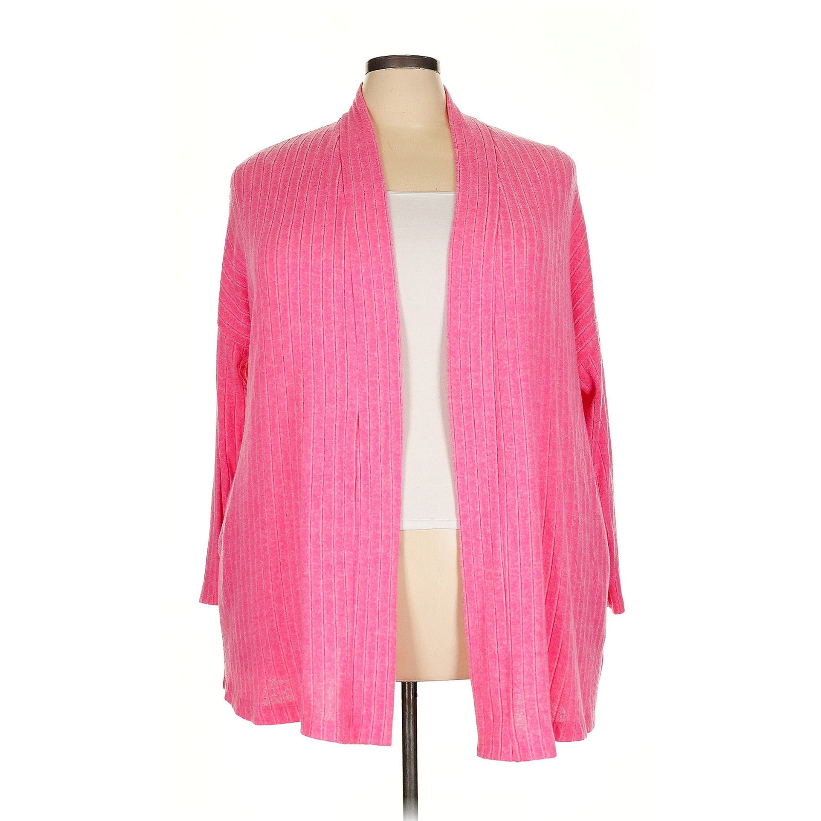 Anthropologie Sweaters | Anthropologie Eri And Ali Pink Long Sleeve Cardigan Sz. 2x | Color: Pink | Size: 2x