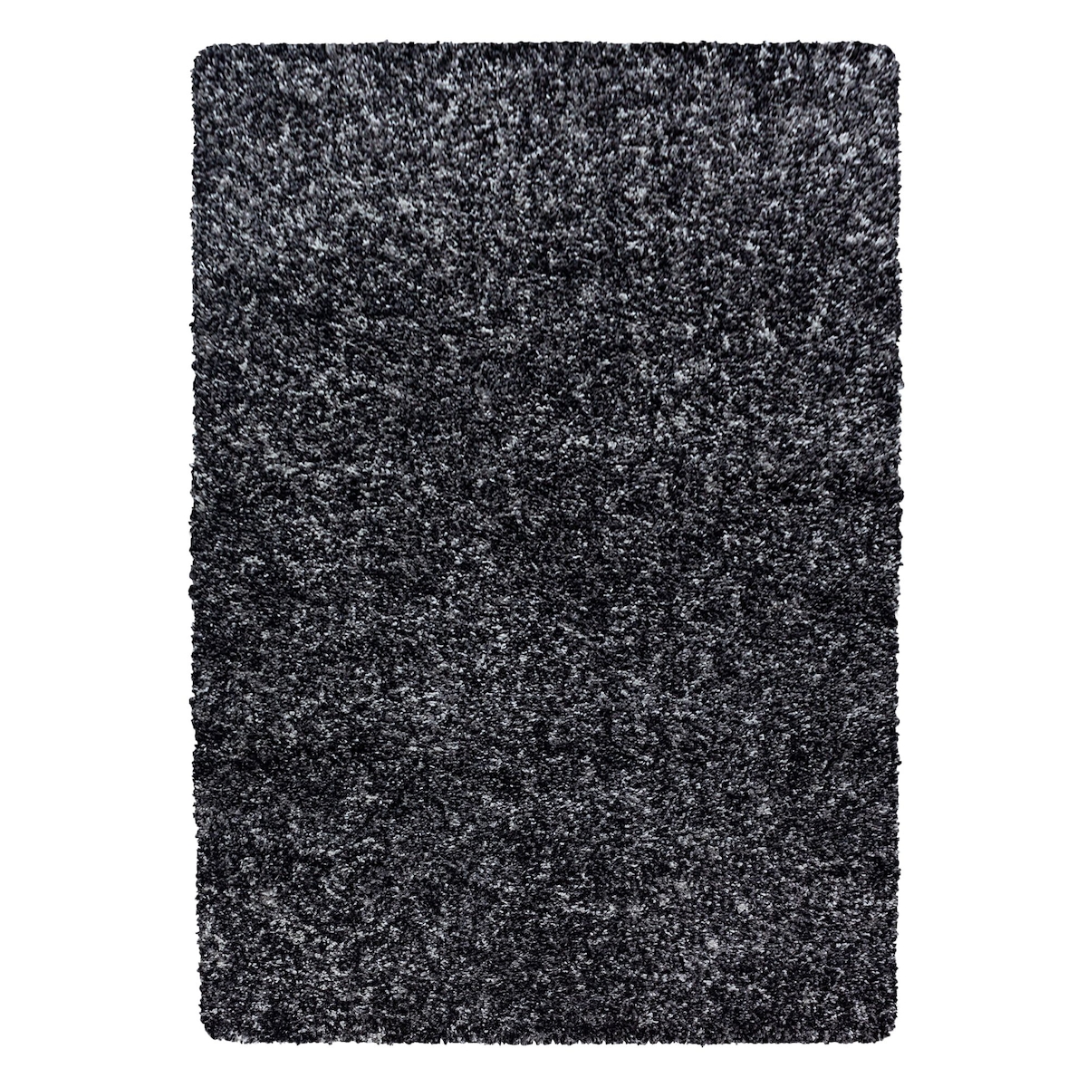 Carpetsale24 Hochflor Teppich 120x170 cm Anthrazit – Shaggy, Meliertes Design, Flauschig & Pflegeleicht, Jute-Rücken – Perfekt für Schlafzimmer Image