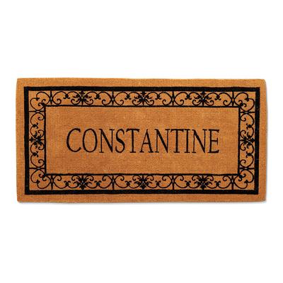 Wayland Last Name Personalized Coco Door Mat - 36" x 72" - Frontgate