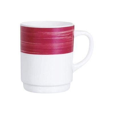 Arcoroc Becher Brush Bockbecher 25cl stapelbar 250 ml 6 Stück Rot, 6.8x9 cm Image
