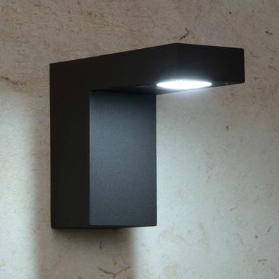 Lucide LED Aussenwandleuchte Taxas, schwarz, Aluminium, Modern, LED Wandleuchte außen Image