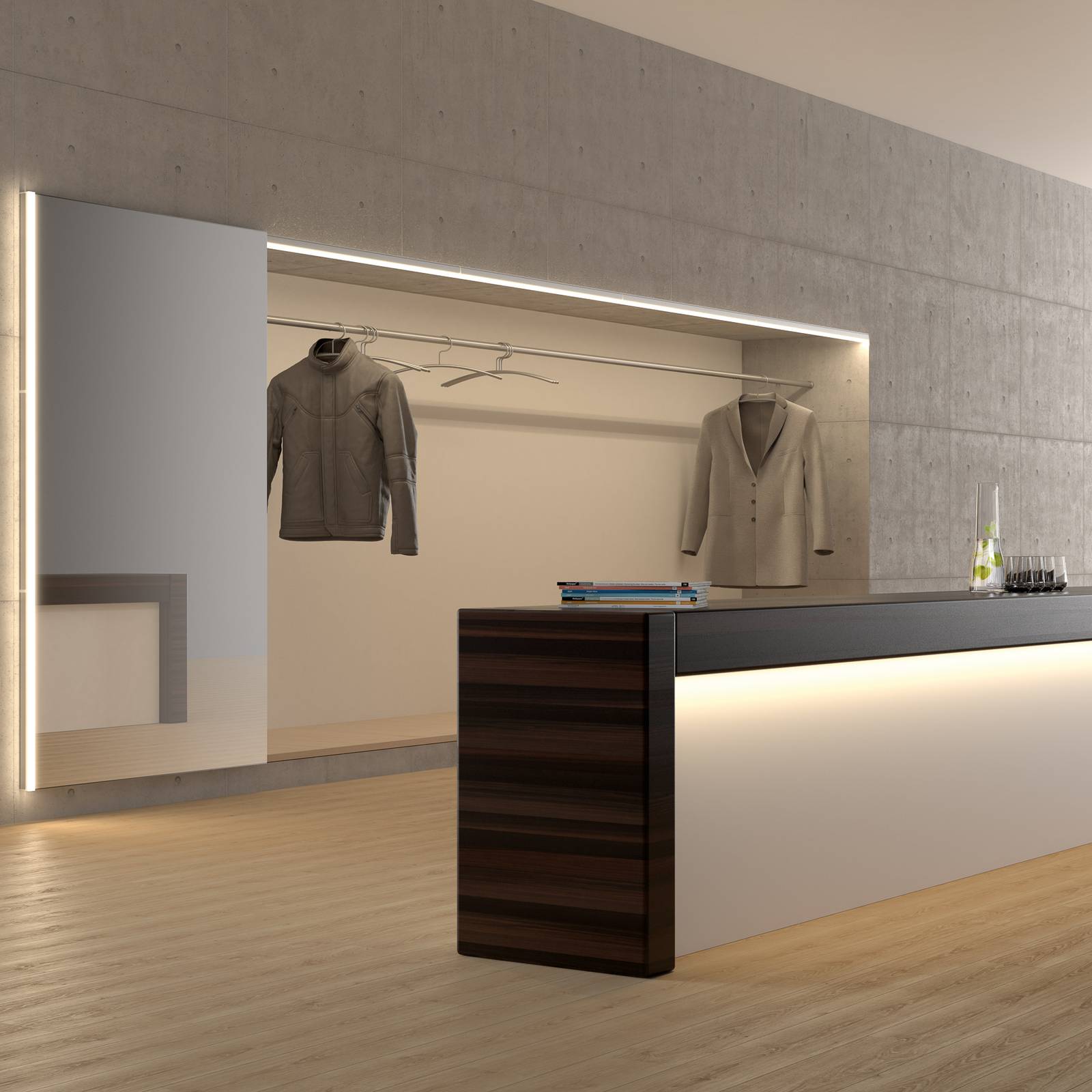 Siteco Combilite LED-E Lichtleiste Länge 118cm 830, weiß / opal, Kunststoff, Lichtleiste