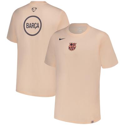 Barcelona Nike T90 Remix T-Shirt - Beige Image
