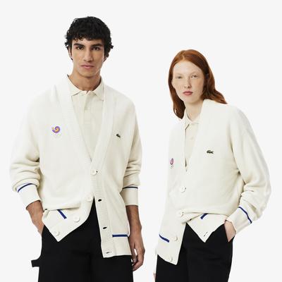 The Heritage Collection Seoul 1988 Cardigan von Lacoste - Creme - Unisex Image
